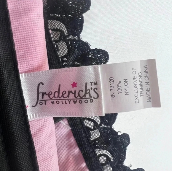 NWT Frederick's of Hollywood Hot Pink Lingerie Corset W/ Panties Size 44 - Picture 5 of 8